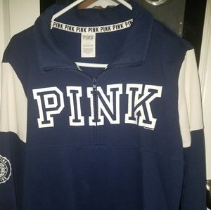 VS Pink quarter zip up